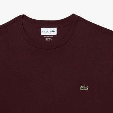 Erkek Regular Fit Bisiklet Yaka Bordo T-Shirt