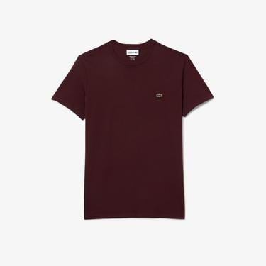  Erkek Regular Fit Bisiklet Yaka Bordo T-Shirt