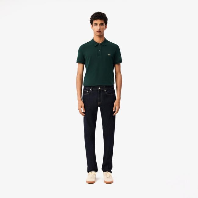 Lacoste Erkek Slim Fit Koyu Mavi Jean Pantolon