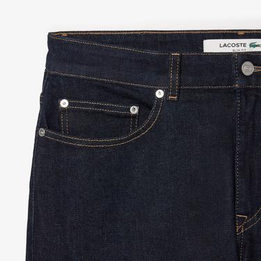  Lacoste Erkek Slim Fit Koyu Mavi Jean Pantolon