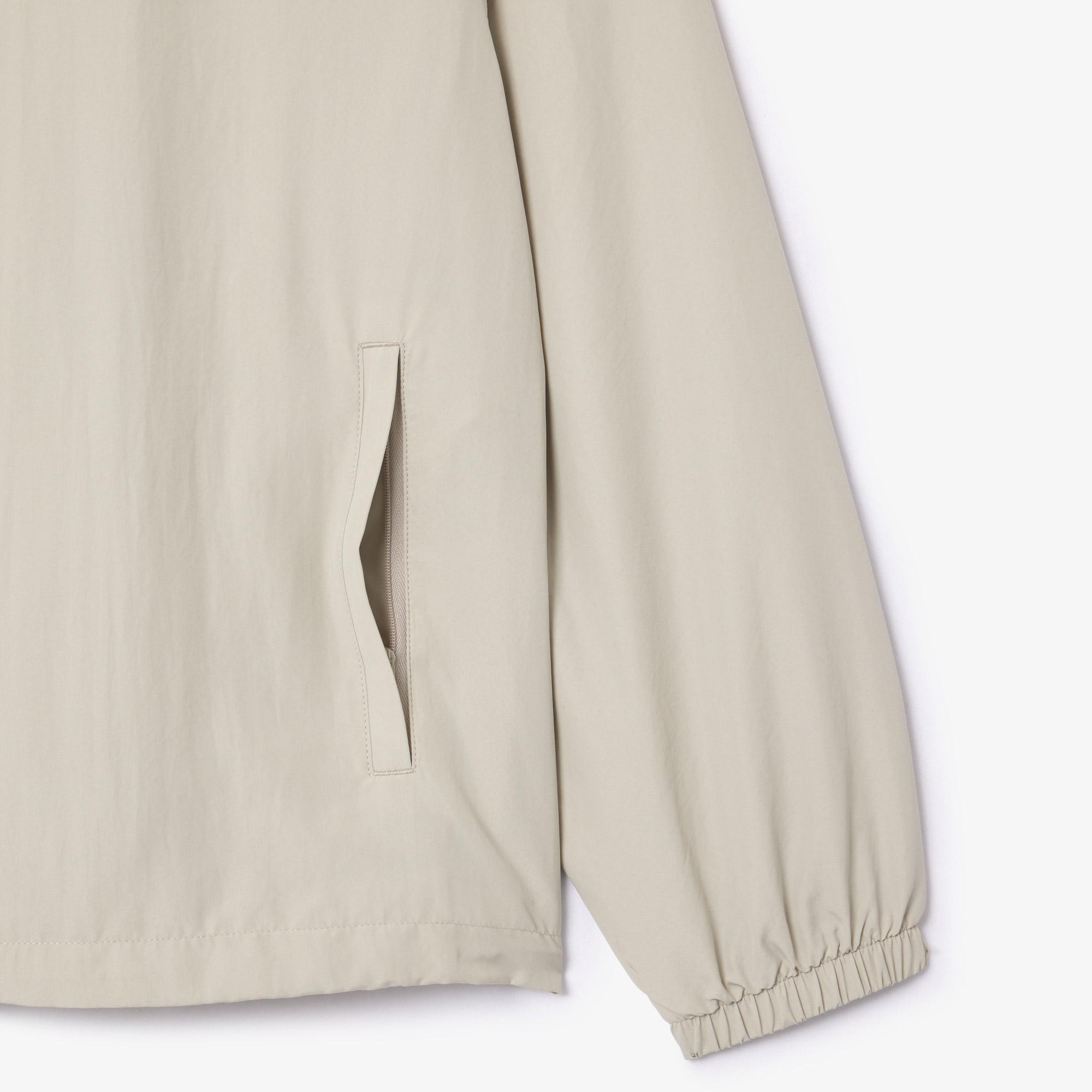 Erkek Regular Fit Kapüşonlu Gri Yağmurluk