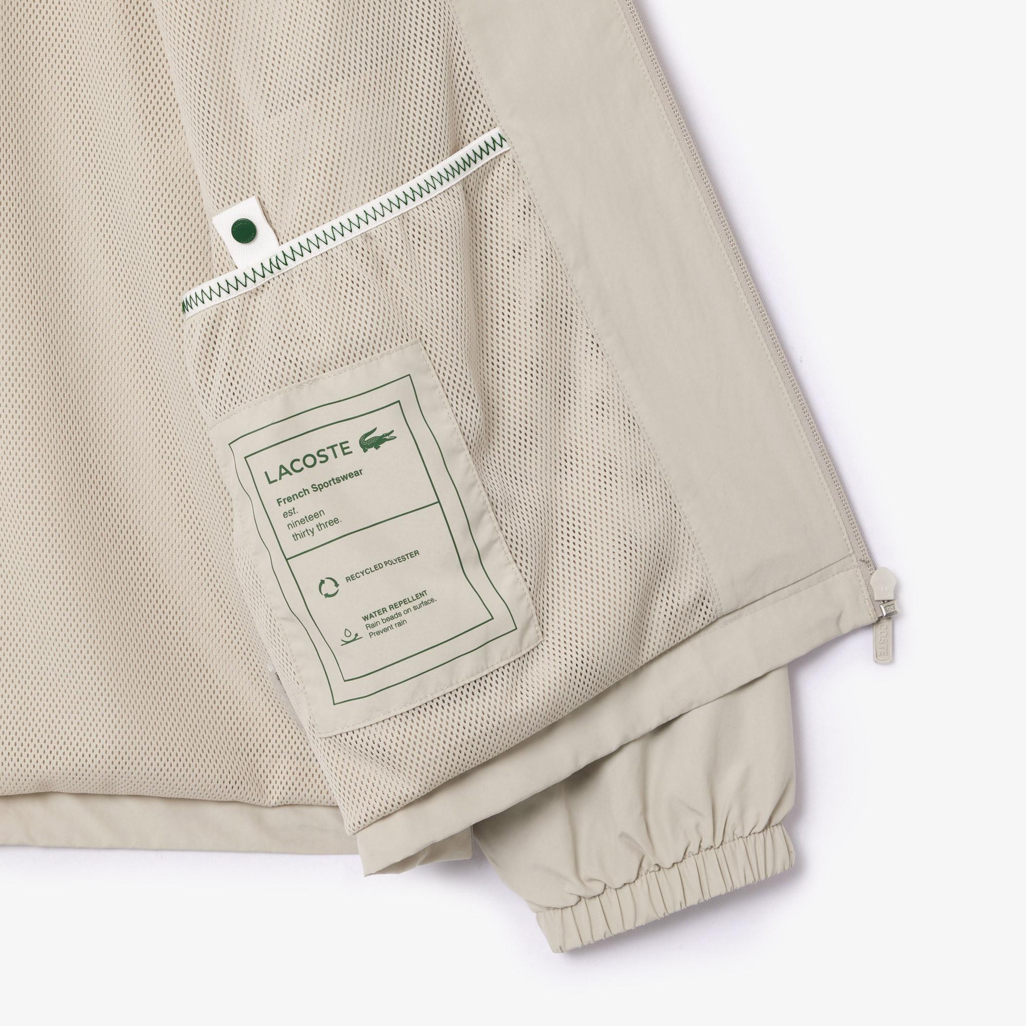 Erkek Regular Fit Kapüşonlu Gri Yağmurluk