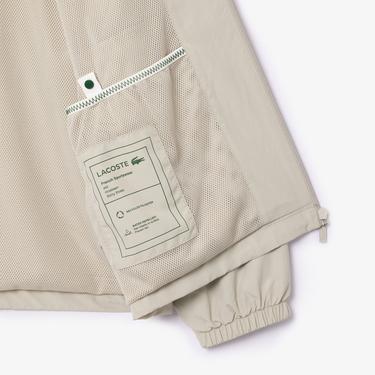  Erkek Regular Fit Kapüşonlu Gri Yağmurluk