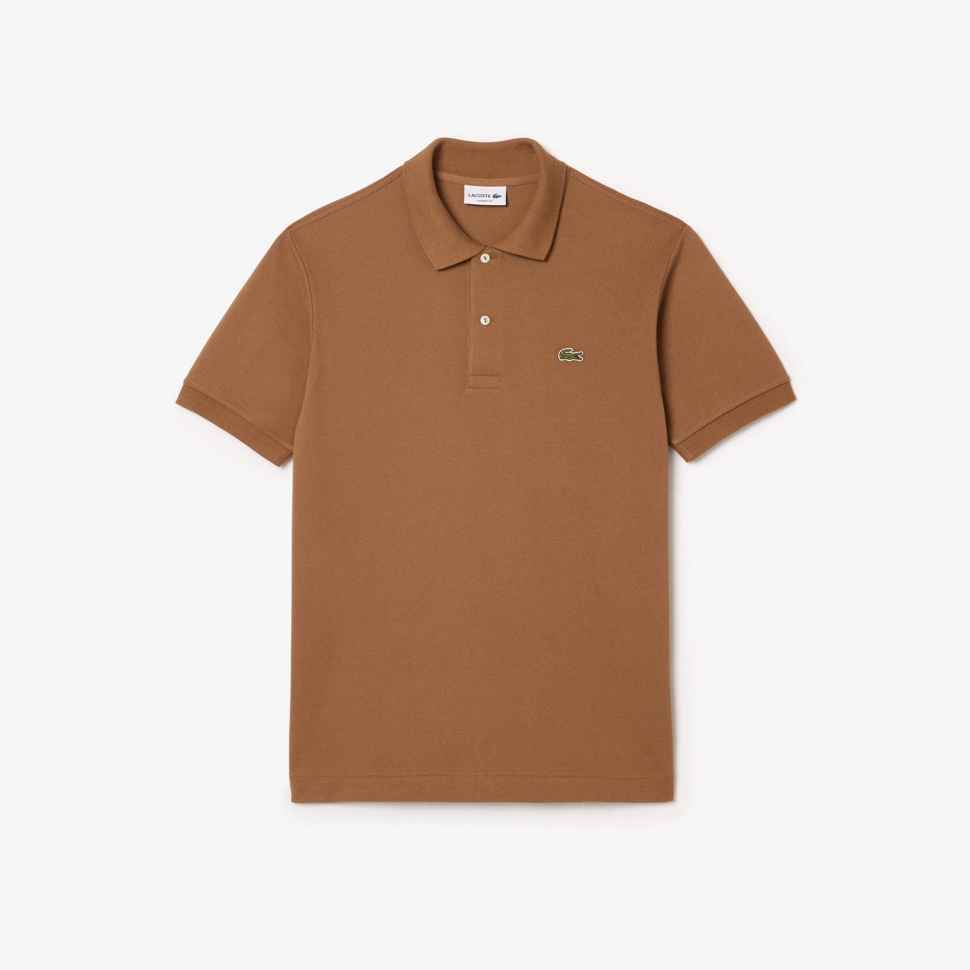 L.12.12 Erkek Classic Fit Kahverengi Polo