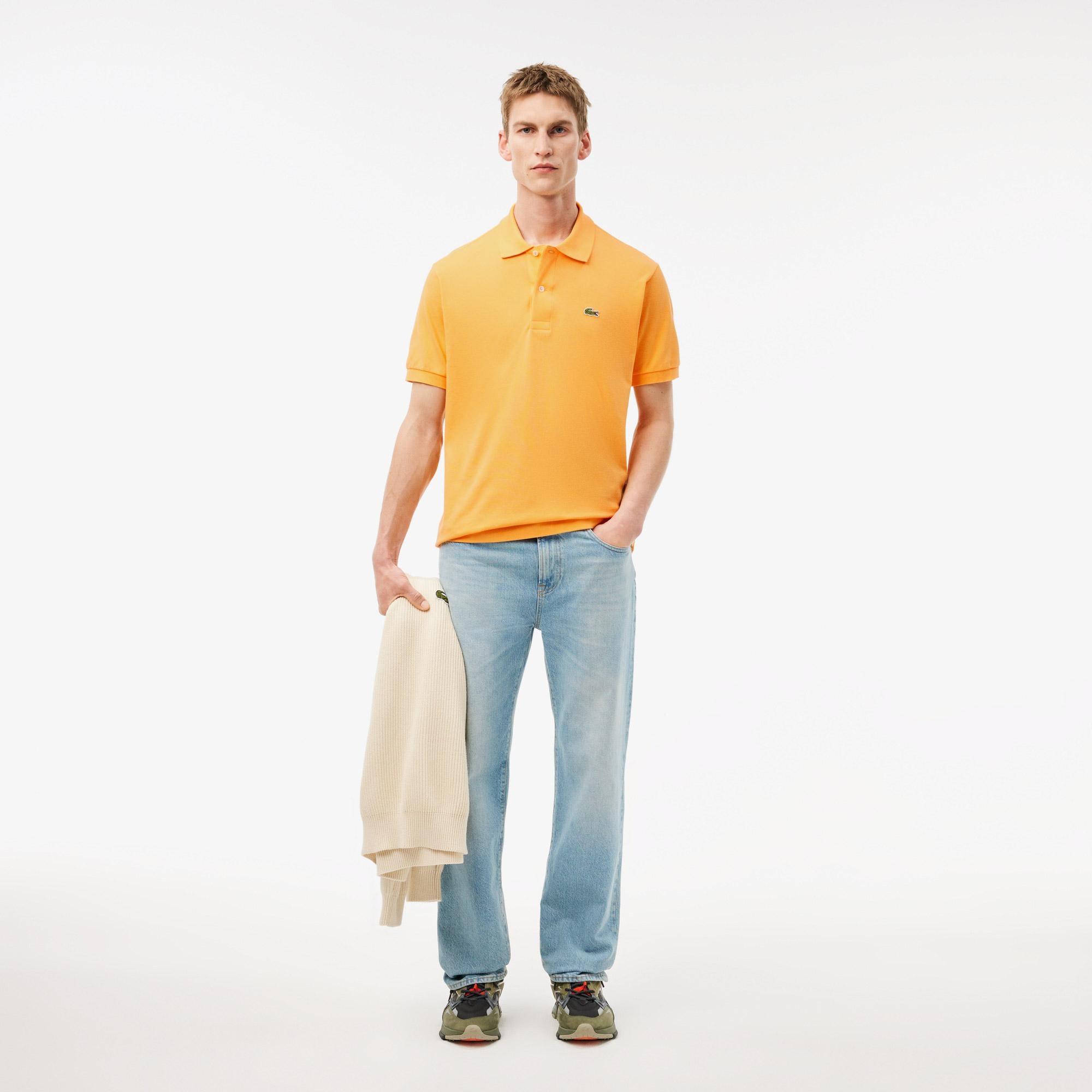 L.12.12 Erkek Classic Fit Turuncu Polo