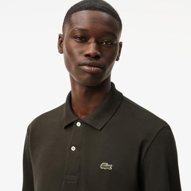  Lacoste L.12.12 Erkek Classic Fit Uzun Kollu Haki Polo