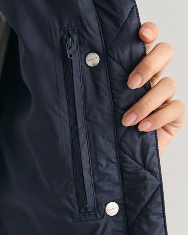  GANT Kadın Lacivert Dik Yaka Kaz Tüyü Mont