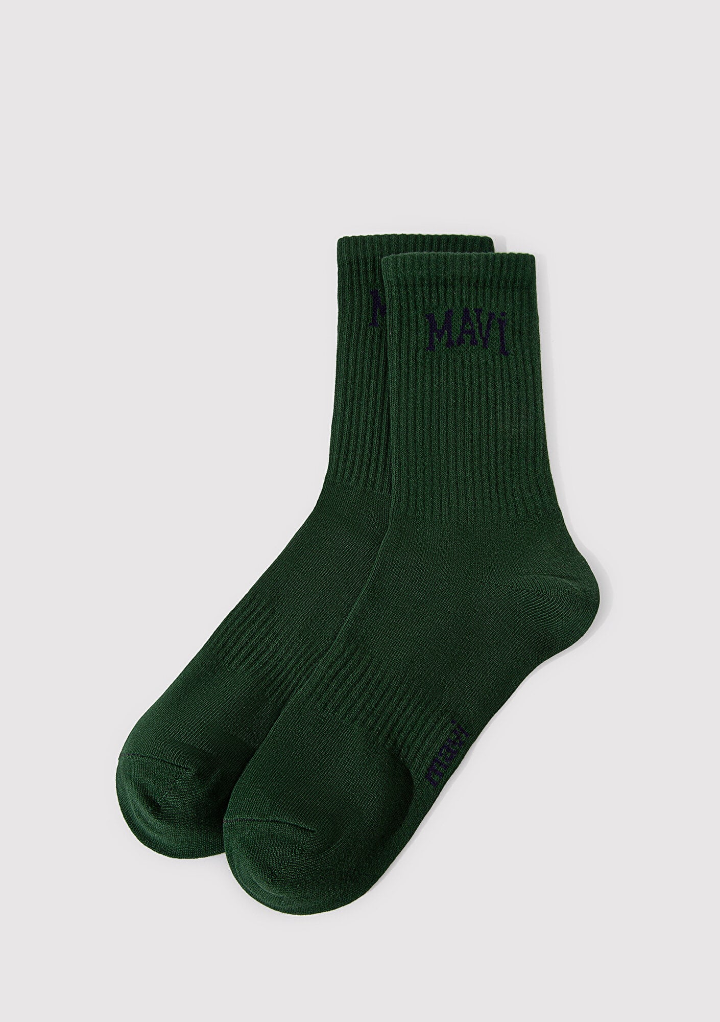  Mavi Mavi Logo Baskılı Yeşil Soket Çorap 0911160-87831