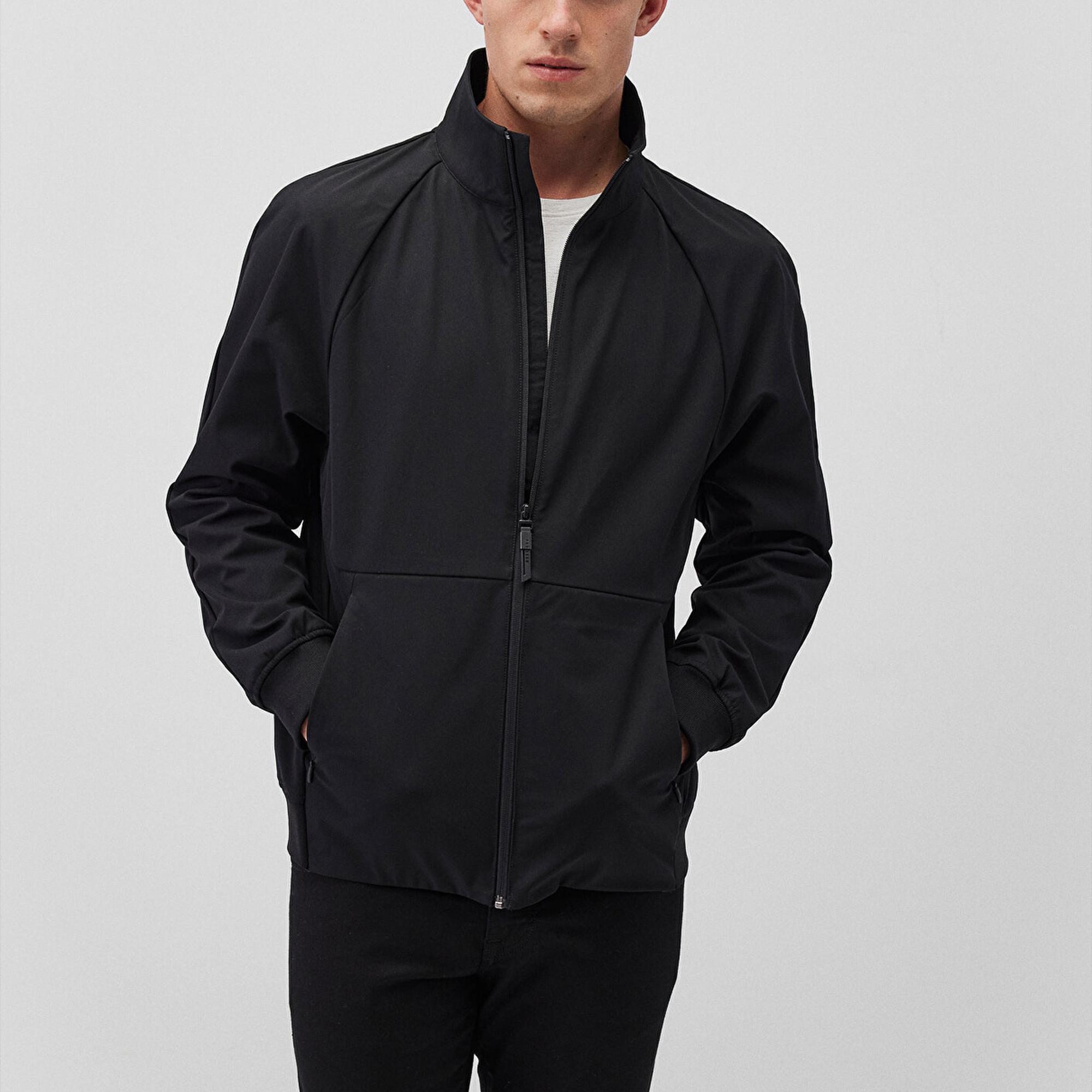 Mavi Dik Yaka Siyah Ceket Regular Fit / Normal Kesim 0110361-900