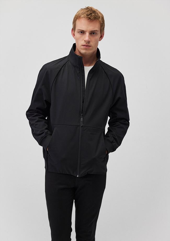  Mavi Dik Yaka Siyah Ceket Regular Fit / Normal Kesim 0110361-900