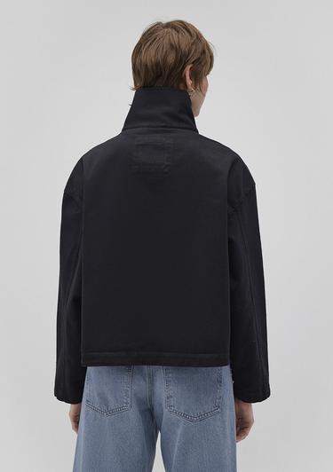  Mavi Dik Yaka Antrasit Oversize Ceket Oversize / Geniş Kesim 1110254-70087