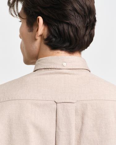  GANT Erkek Bej Regular Fit Düğmeli Yaka Gömlek