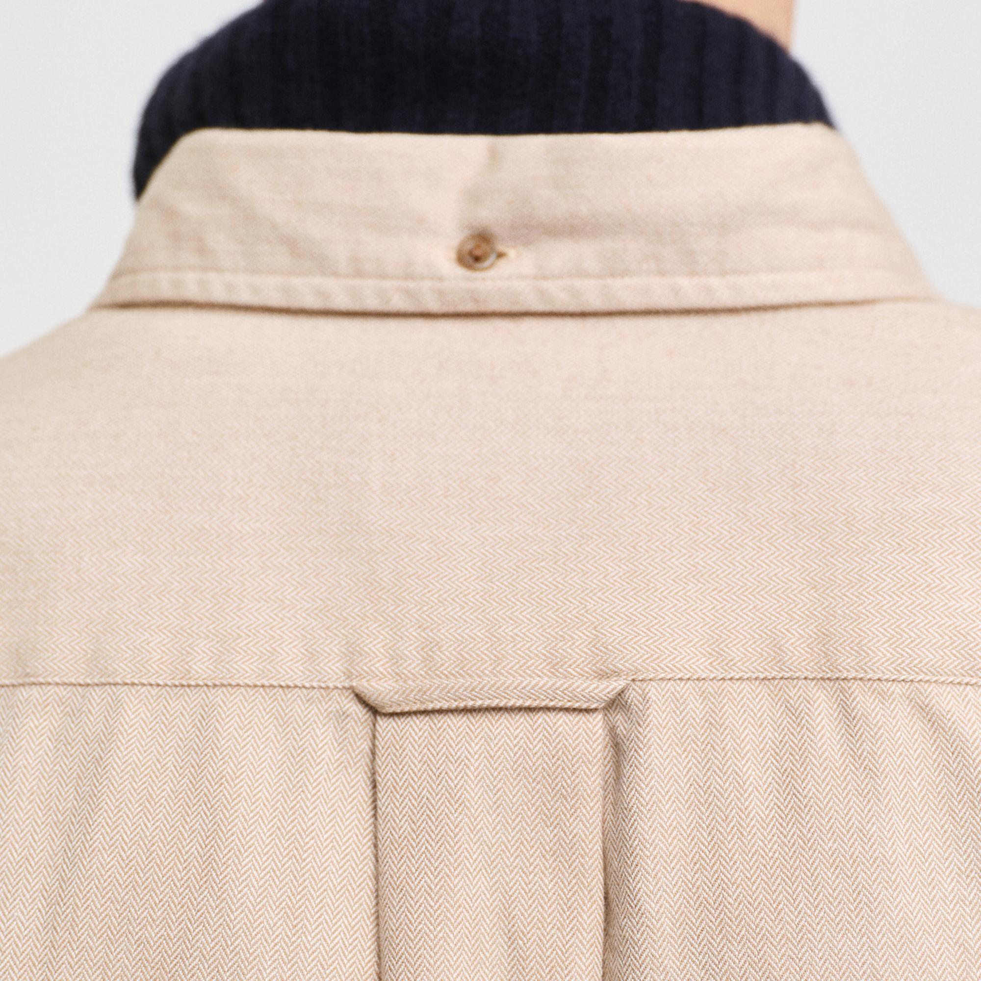 GANT Erkek Bej Regular Fit Düğmeli Yaka Gömlek