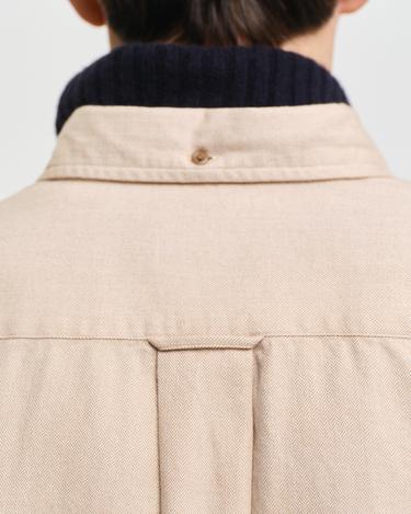  GANT Erkek Bej Regular Fit Düğmeli Yaka Gömlek