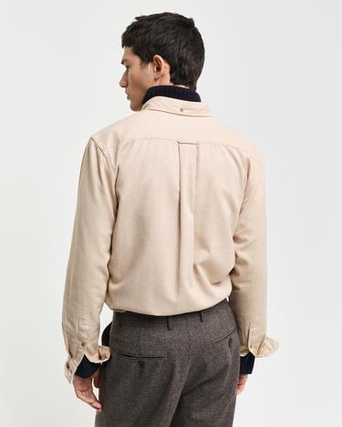  GANT Erkek Bej Regular Fit Düğmeli Yaka Gömlek