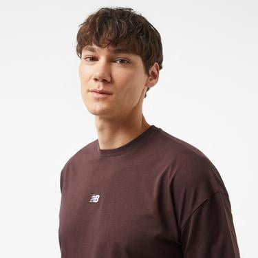  New Balance UNT3417 Lifestyle Unisex Gri T-Shirt