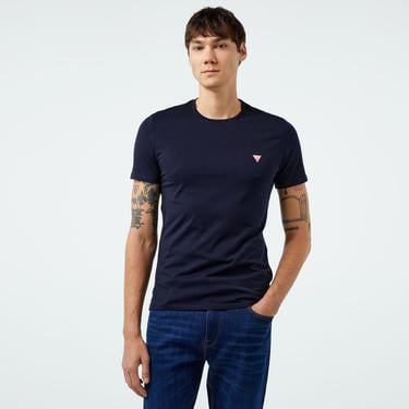  Guess Cnre Mid Organiceam 180 Erkek Lacivert T-Shirt