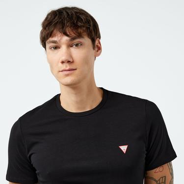  Guess Mid Organic Stream 180 Erkek Siyah T-Shirt