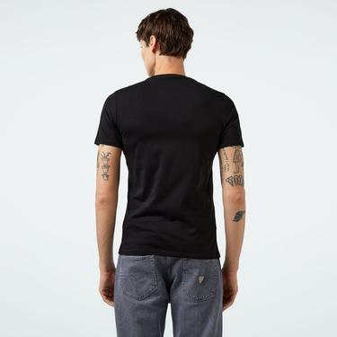  Guess Mid Organic Stream 180 Erkek Siyah T-Shirt