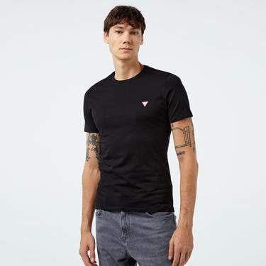  Guess Mid Organic Stream 180 Erkek Siyah T-Shirt