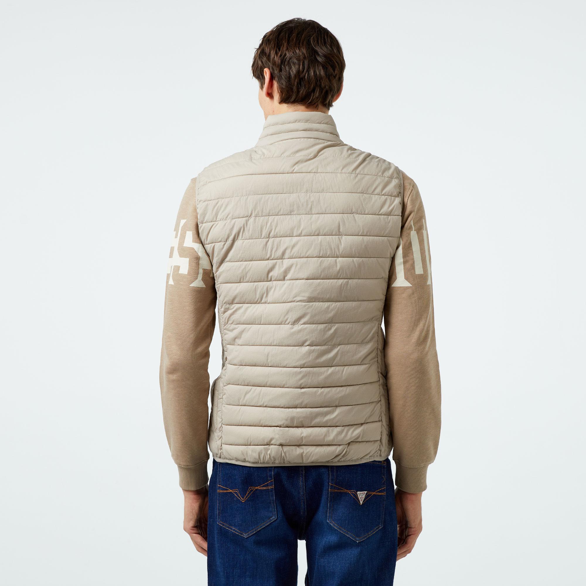 Guess Lauper Padded Vest Nylon Stretch Ripstop Erkek Be Yelek