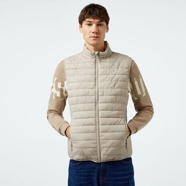  Guess Lauper Padded Vest Nylon Stretch Ripstop Erkek Be Yelek