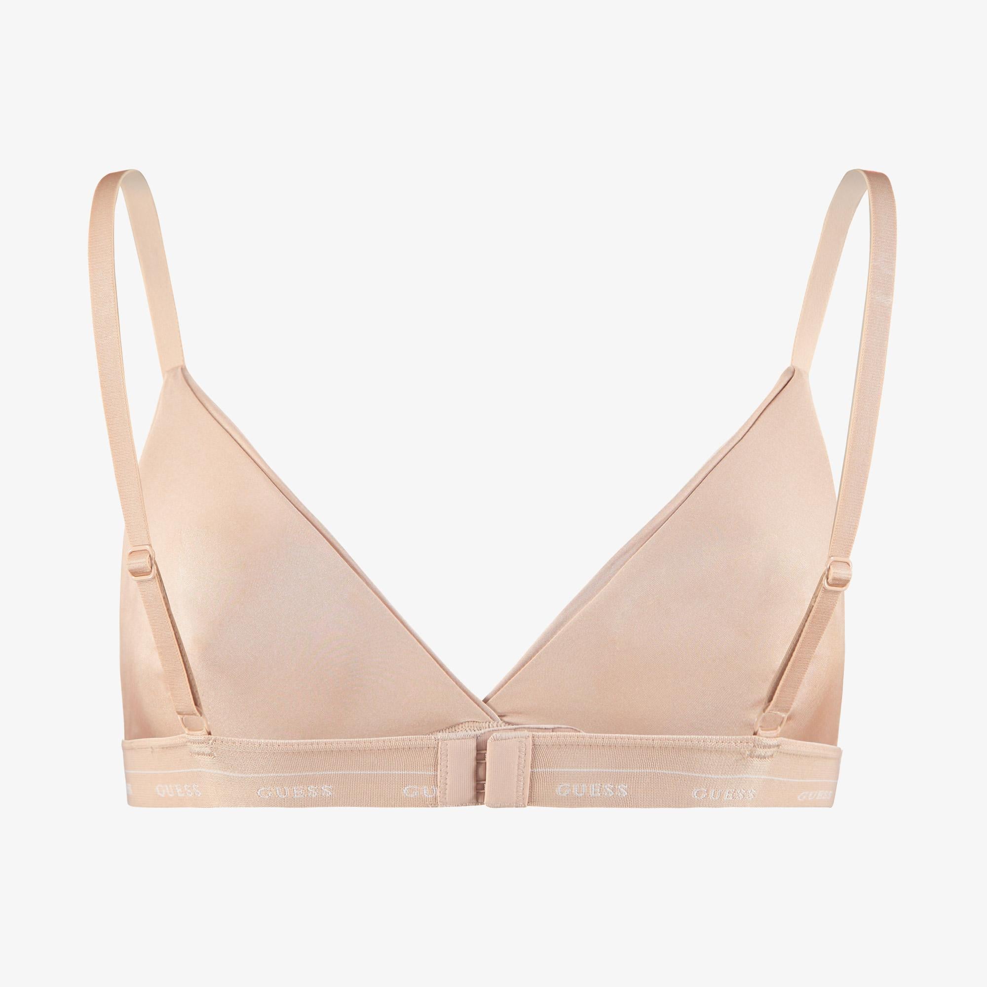 Guess Jane Soft Triangle Shiny Microfiber 130 Kadın Kahverengi Sütyen