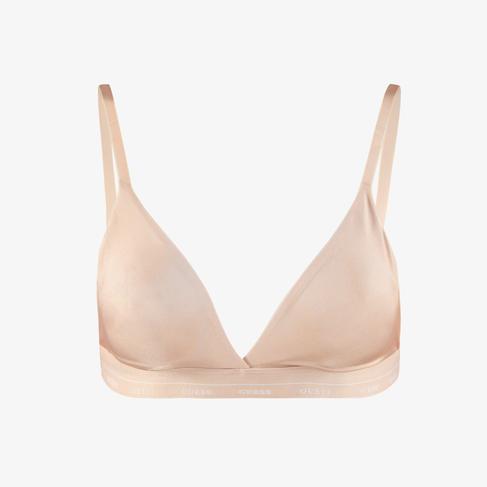  Guess Jane Soft Triangle Shiny Microfiber 130 Kadın Kahverengi Sütyen