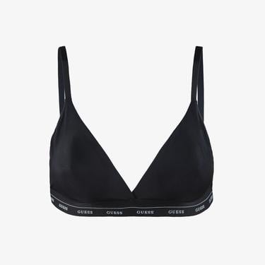  Guess Jane Soft Triangle Shiny Microfiber 130 Kadın Siyah Sütyen