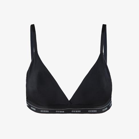  Guess Jane Soft Triangle Shiny Microfiber 130 Kadın Siyah Sütyen