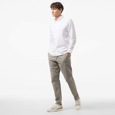  Tommy Hilfiger Flex Dobby Sf Shırt Erkek Beyaz Gömlek