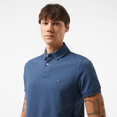  Tommy Hilfiger Nos Erkek Mavi Polo T-Shirt