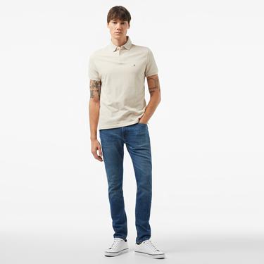  Tommy Hilfiger Core 1985 Regular Erkek Krem Polo