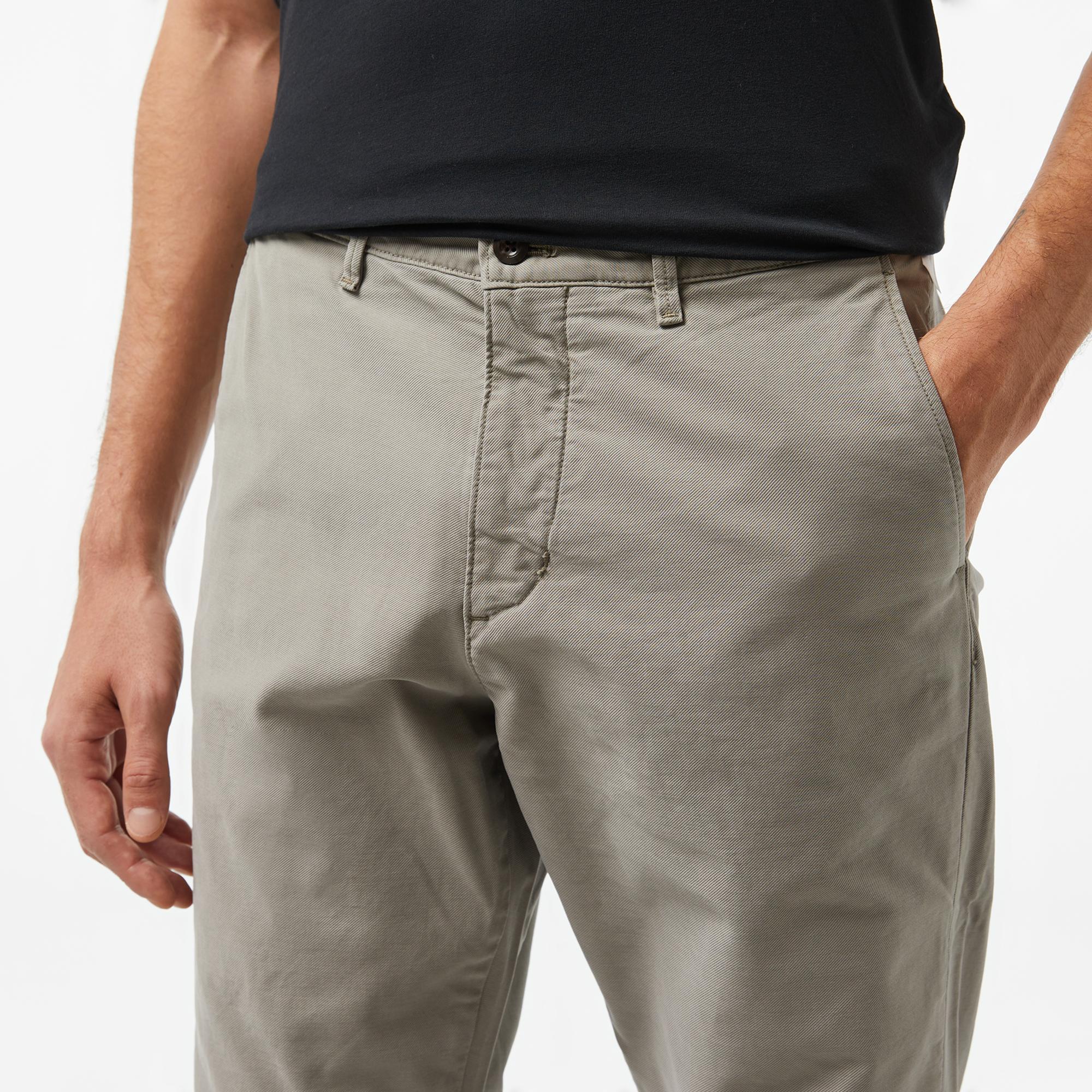 Tommy Hilfiger Harlem Gabardine Gmd Erkek Gri Chino Pantolon