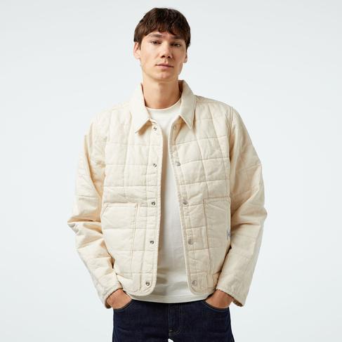  Calvin Klein Padded Erkek Krem Ceket