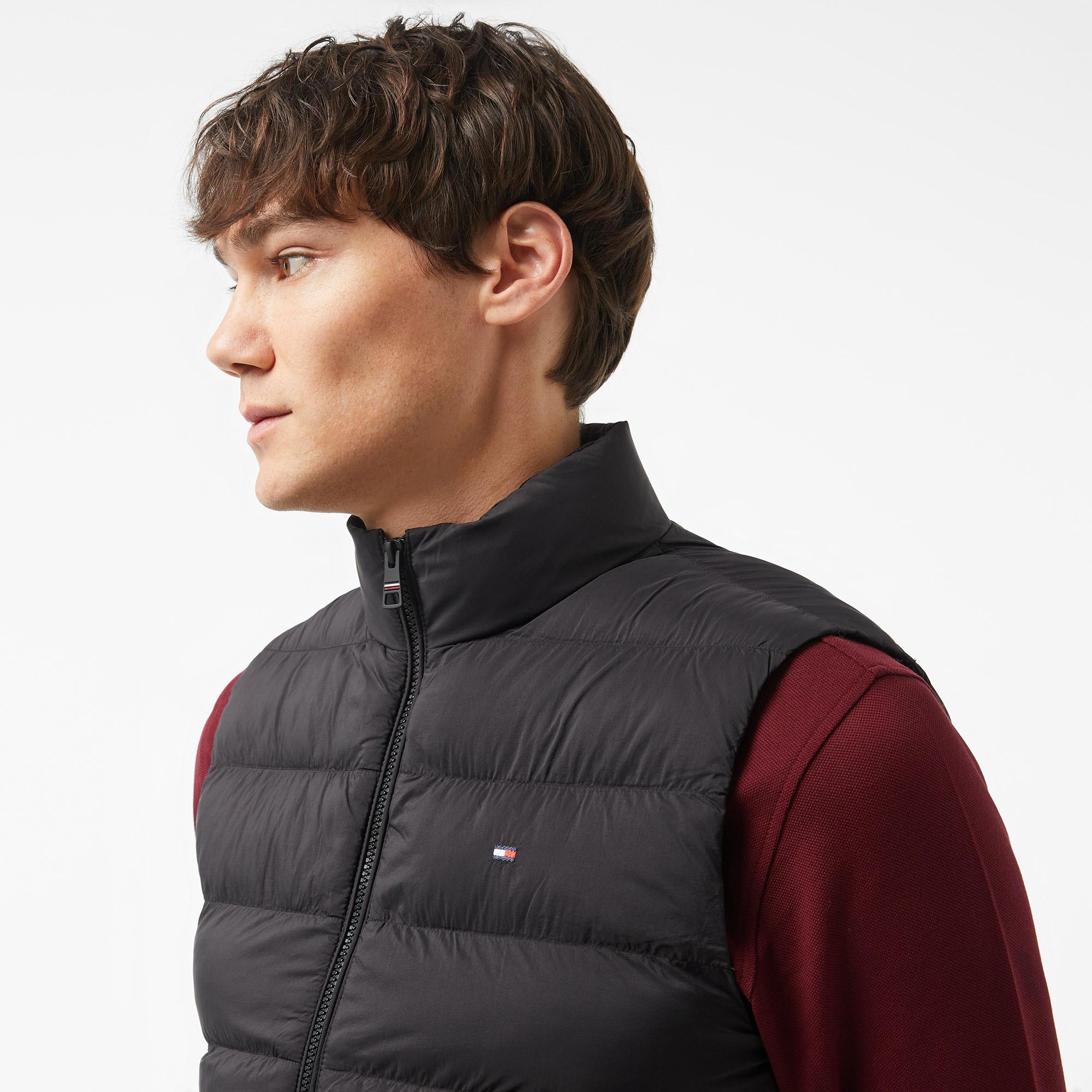 Tommy Hilfiger Mid Weight Erkek Siyah Yelek