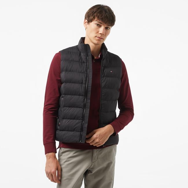  Tommy Hilfiger Mid Weight Erkek Siyah Yelek
