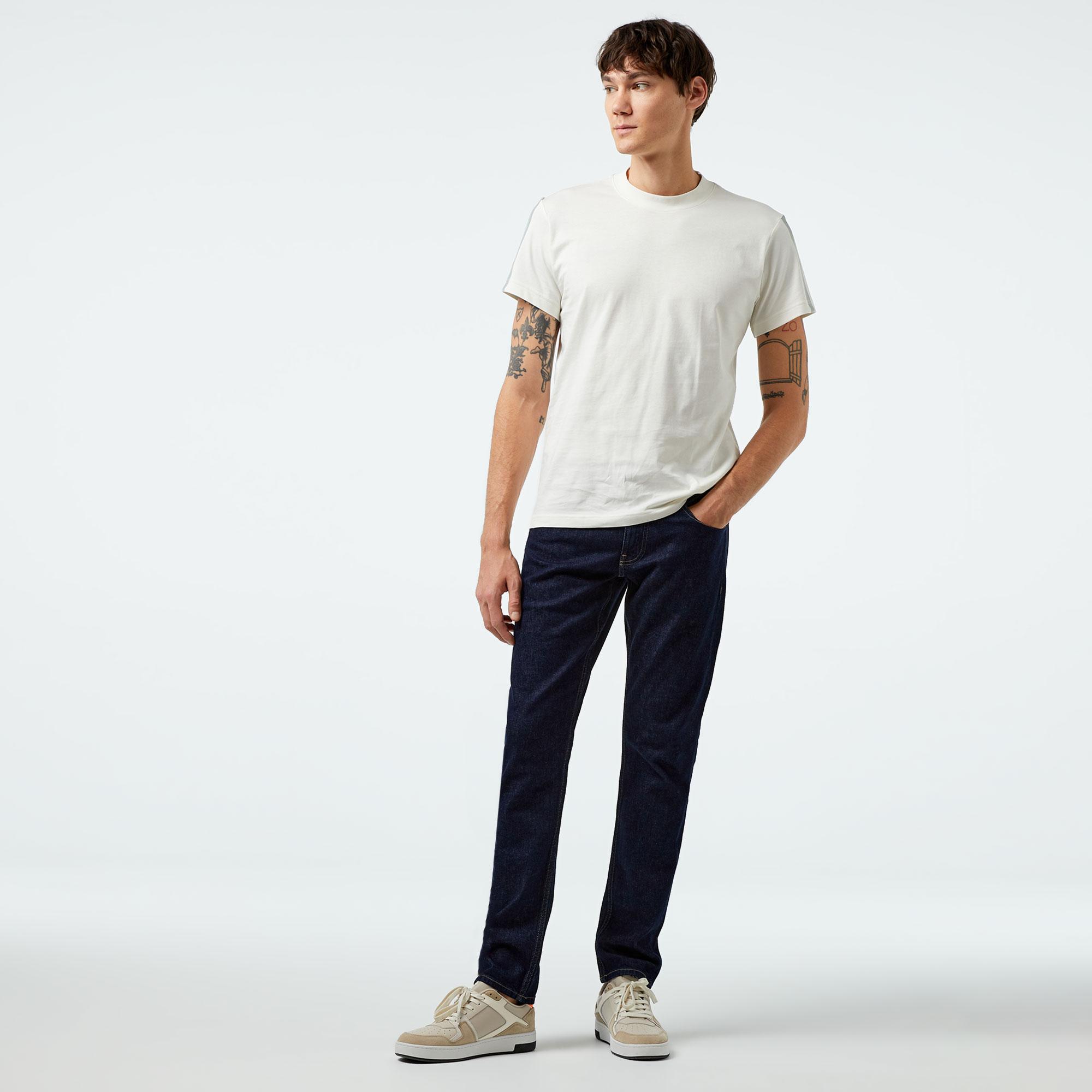 Calvin Klein Slim Fit Rinse Erkek Lacivert Jean