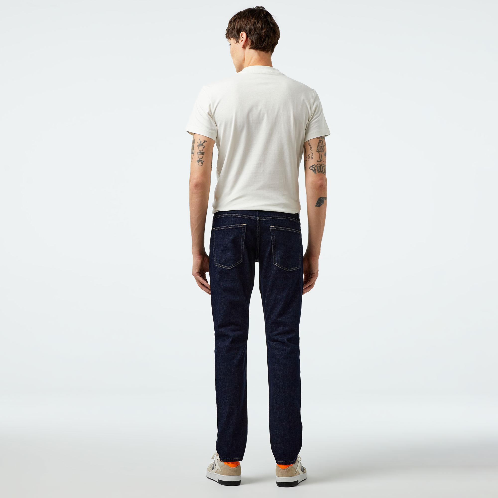 Calvin Klein Slim Fit Rinse Erkek Lacivert Jean