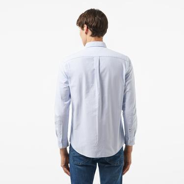  Tommy Hilfiger Solid Heritage Oxford Erkek Mavi Gömlek