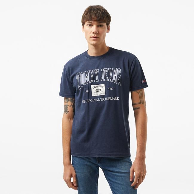  Tommy Hilfiger Jeans Archive Erkek Lacivert T-Shirt
