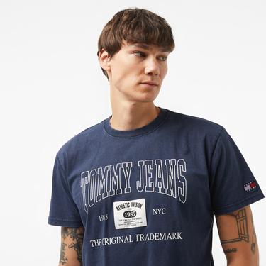  Tommy Hilfiger Jeans Archive Erkek Lacivert T-Shirt