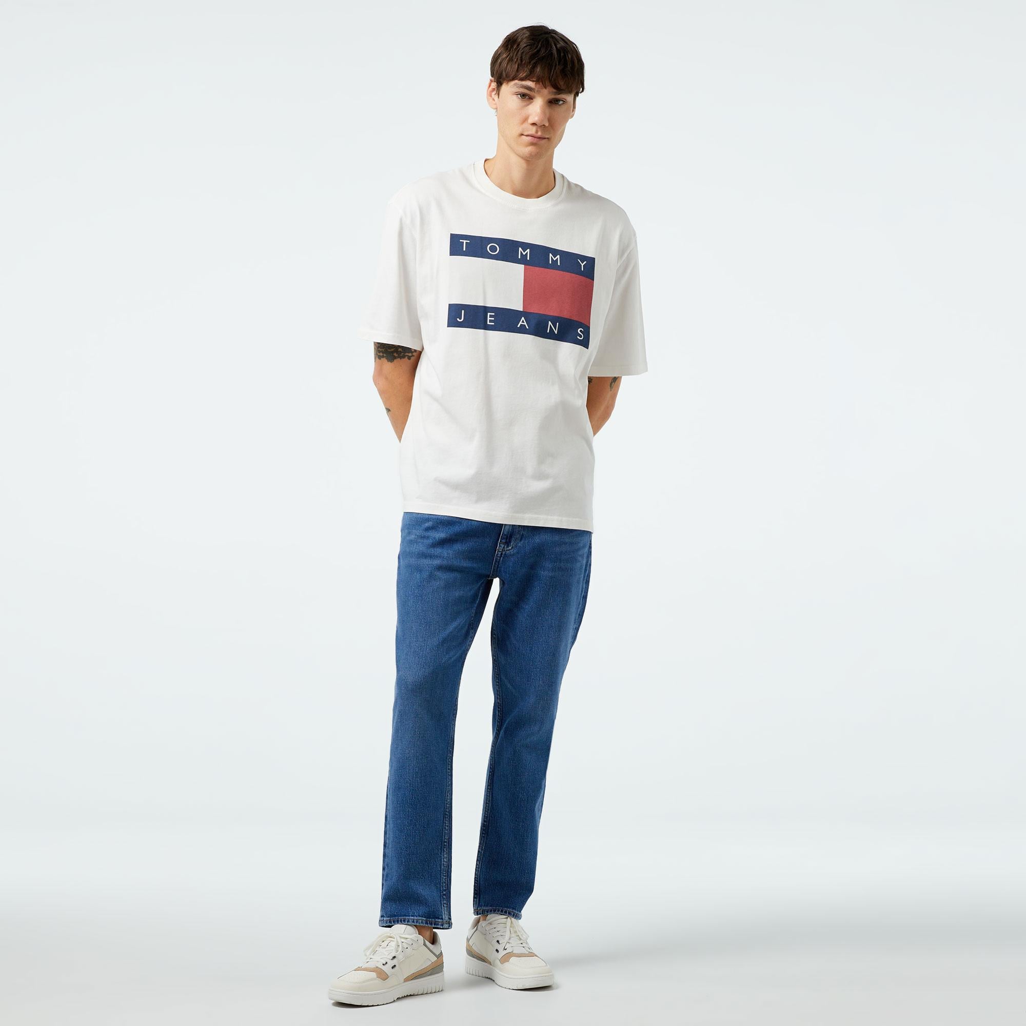 Tommy Hilfiger Dad Jean Erkek Mavi Jean