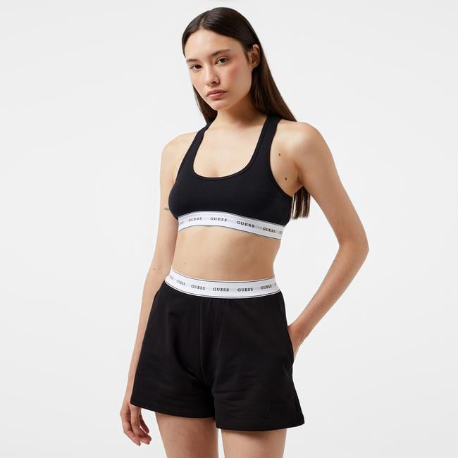  Guess Carrie Eco Cuddle Jersey Kadın Siyah Bra