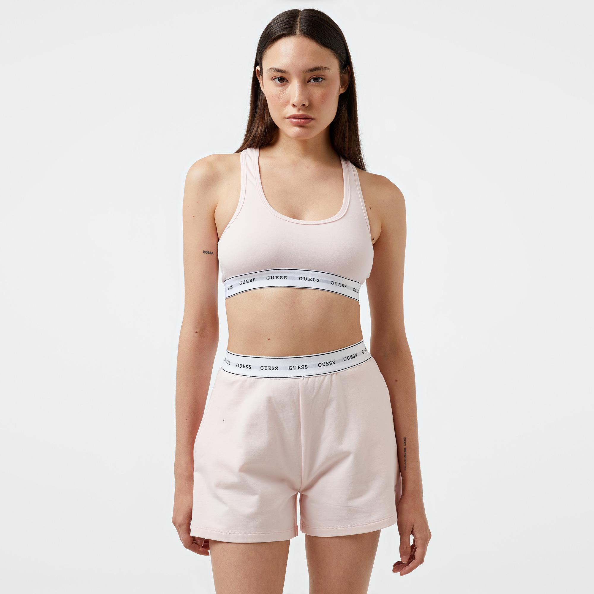 Guess Carrie Eco Cuddle Jersey Kadın Pembe Bra