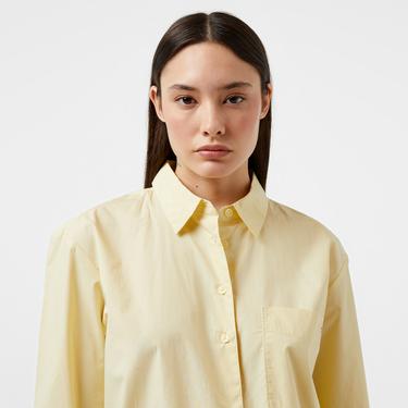  Tommy Hilfiger Essential Cotton Easy Fıt Shırt Kadın Sarı Gömlek