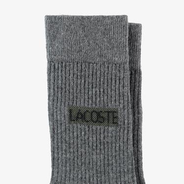  Lacoste Erkek Gri Çorap
