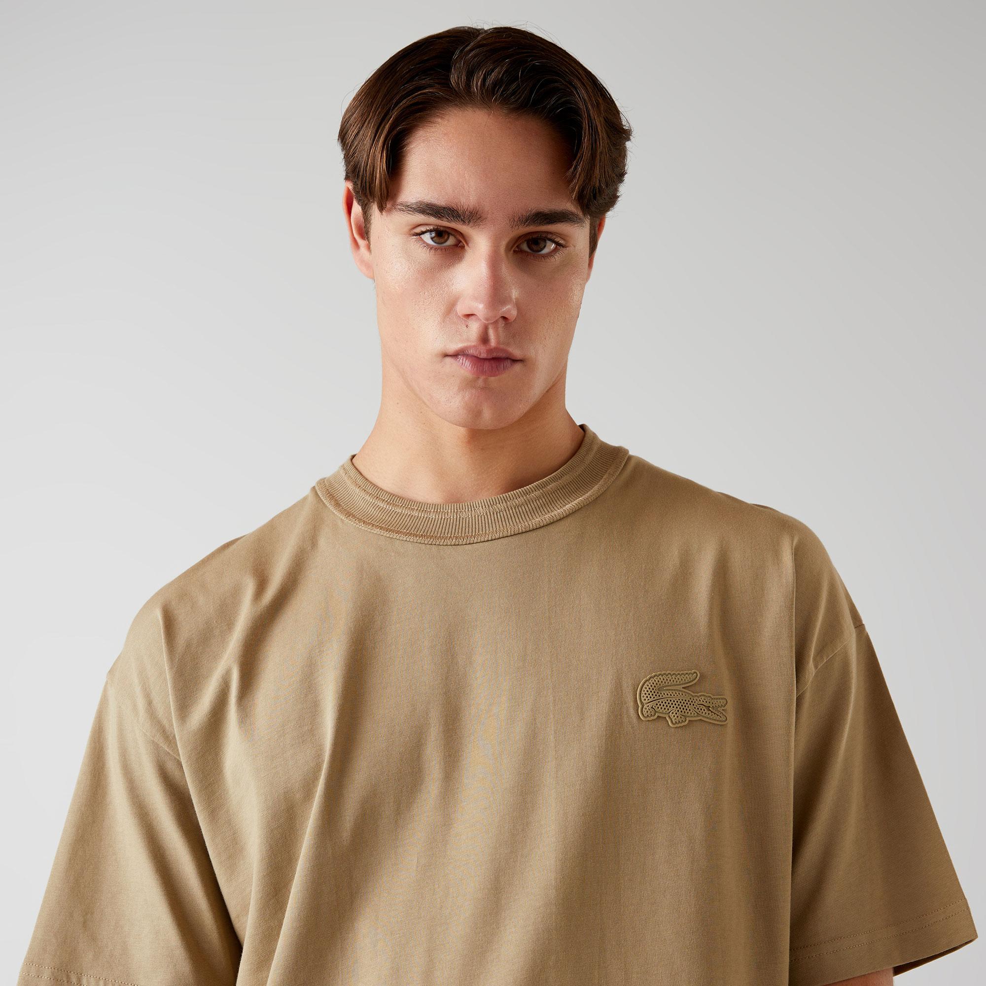 Lacoste x House of SuperStep Erkek Kahverengi T-Shirt