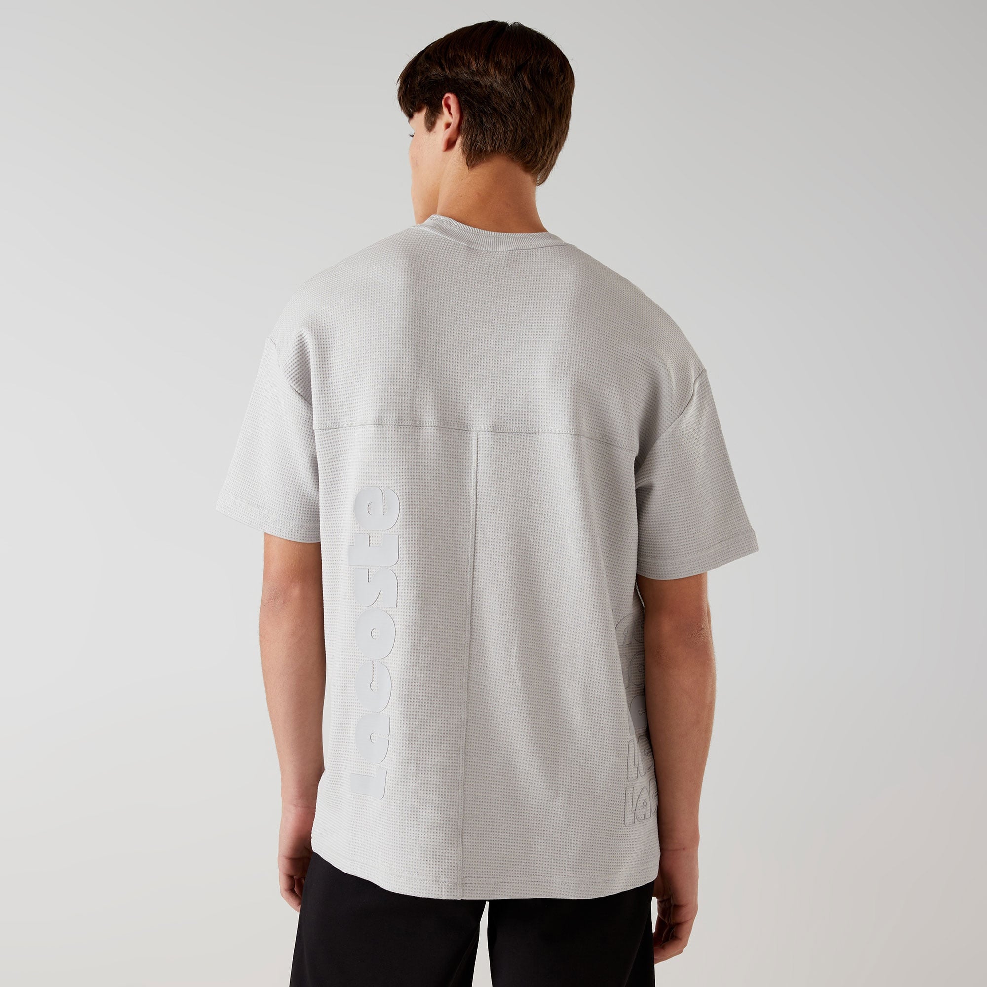Lacoste x House of SuperStep Erkek Gri T-Shirt