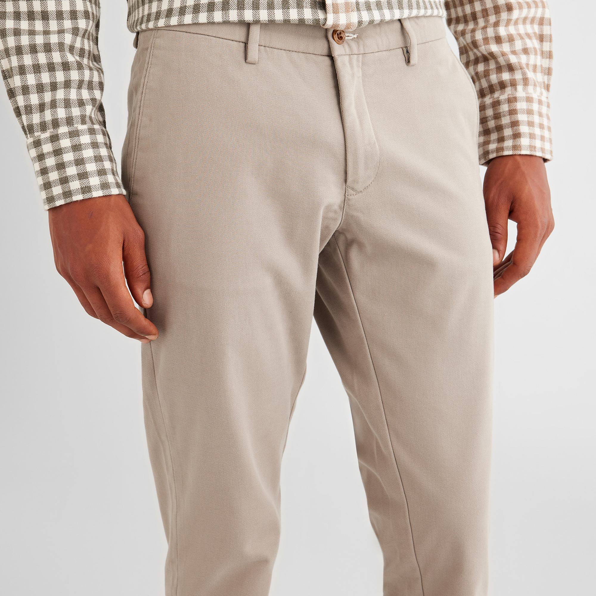 GANT Erkek Gri Slim Fit Pantolon